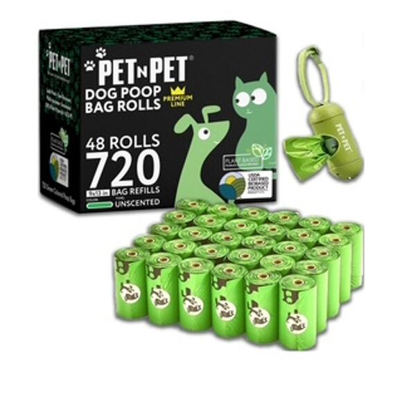 NWT- PET N PET Poop Bags 720 Counts with 1 Free Poop Bag Holder - Picture 1 of 4